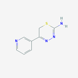 B146965 5-(pyridin-3-yl)-6H-1,3,4-thiadiazin-2-amine CAS No. 139420-62-5