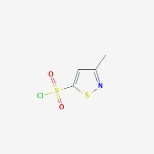 molecular formula C4H4ClNO2S2 B1469650 3-Methyl-isothiazole-5-sulfonyl chloride CAS No. 1355334-86-9