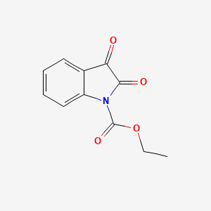 molecular formula C11H9NO4 B14696500 ethyl 2,3-dioxo-2,3-dihydro-1H-indole-1-carboxylate CAS No. 27008-84-0