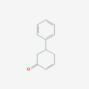 molecular formula C12H12O B14696514 5-Phenyl-2-cyclohexen-1-one 