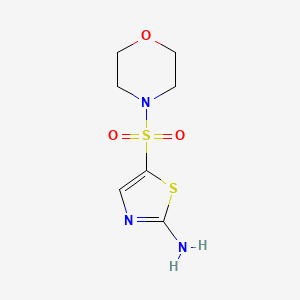 molecular formula C7H11N3O3S2 B1469654 5-(Morpholinosulfonyl)thiazol-2-amine CAS No. 1261070-23-8