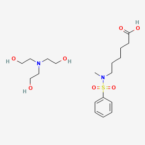molecular formula C13H19NO4S.C6H15NO3<br>C19H34N2O7S B14696555 Einecs 248-107-3 CAS No. 26919-50-6