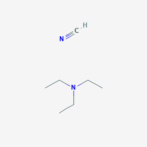 molecular formula C7H16N2 B14696566 Hydrocyanic acid--N,N-diethylethanamine (1/1) CAS No. 28871-28-5