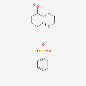 molecular formula C17H24O4S B14696572 Cyclodec-5-yn-1-ol;4-methylbenzenesulfonic acid CAS No. 25533-78-2