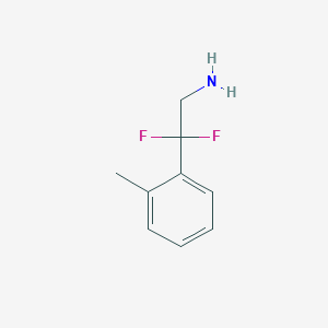 molecular formula C9H11F2N B1469660 2,2-Difluoro-2-(2-methylphenyl)ethan-1-amine CAS No. 1365807-92-6