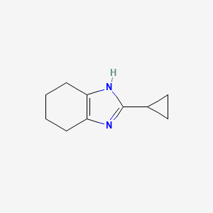 molecular formula C10H14N2 B1469668 2-cyclopropyl-4,5,6,7-tetrahydro-1H-benzimidazole CAS No. 1428233-11-7