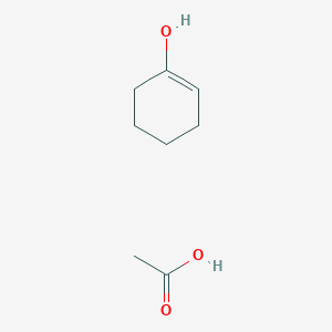 molecular formula C8H14O3 B14696683 Cyclohexenol, acetate CAS No. 31901-95-8