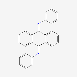 molecular formula C26H18N2 B14696687 N~9~,N~10~-Diphenylanthracene-9,10-diimine CAS No. 34863-09-7