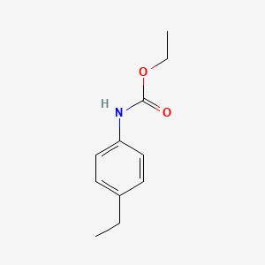 molecular formula C11H15NO2 B14696728 Carbamic acid, 4-ethylphenyl, ethyl ester CAS No. 28238-56-4