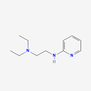 molecular formula C11H19N3 B14696832 Pyridine, 2-(2-(diethylamino)ethylamino)- CAS No. 23826-73-5