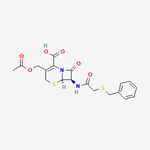 molecular formula C19H20N2O6S2 B14696860 Cephalosporin 7/1 CAS No. 26919-59-5