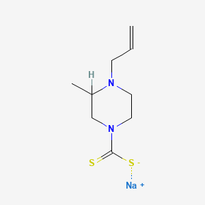 molecular formula C9H15N2NaS2 B14696875 Sodium 3-methyl-4-(prop-2-en-1-yl)piperazine-1-carbodithioate CAS No. 26864-86-8