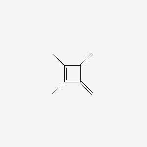 molecular formula C8H10 B14696917 Cyclobutene, dimethylbis(methylene)- CAS No. 25467-12-3