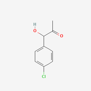 molecular formula C9H9ClO2 B14696925 1-(4-Chlorophenyl)-1-hydroxypropan-2-one CAS No. 33266-96-5