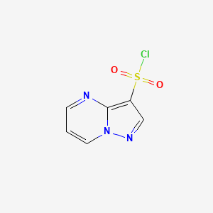 molecular formula C6H4ClN3O2S B1469697 Pyrazolo[1,5-a]pyrimidine-3-sulfonyl chloride CAS No. 1642583-15-0