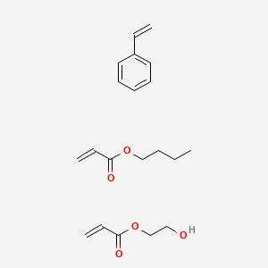 molecular formula C20H28O5 B14696990 Butyl prop-2-enoate;2-hydroxyethyl prop-2-enoate;styrene CAS No. 26587-25-7