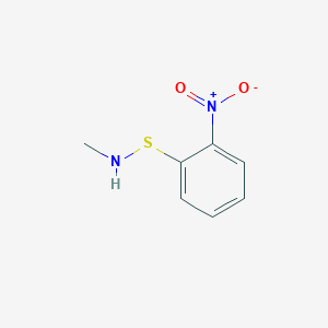 molecular formula C7H8N2O2S B14697021 N-[(2-Nitrophenyl)sulfanyl]methanamine CAS No. 24398-40-1
