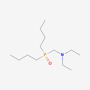 molecular formula C13H30NOP B14697036 N-[(Dibutylphosphoryl)methyl]-N-ethylethanamine CAS No. 25409-81-8