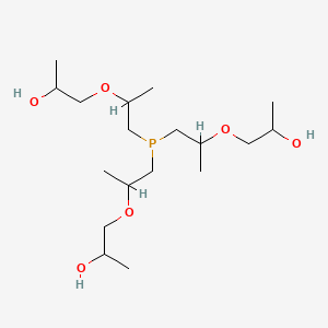 molecular formula C18H39O6P B14697038 Tris(dipropylene glycol) phosphine CAS No. 25727-08-6