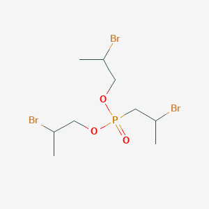 molecular formula C9H18Br3O3P B14697043 Bis(2-bromopropyl) (2-bromopropyl)phosphonate CAS No. 24356-31-8