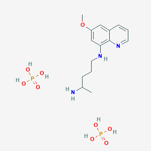 molecular formula C15H27N3O9P2 B1469706 8-[(4-氨基戊基)氨基]-6-甲氧基喹啉二磷酸盐 CAS No. 1177093-23-0