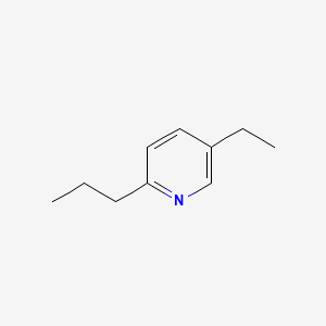 molecular formula C10H15N B14697077 5-Ethyl-2-propylpyridine CAS No. 23580-54-3