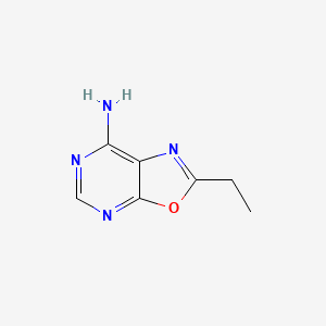 molecular formula C7H8N4O B14697136 2-Ethyl[1,3]oxazolo[5,4-d]pyrimidin-7-amine CAS No. 25680-40-4