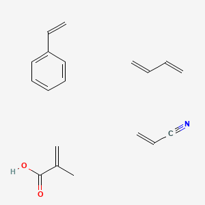 molecular formula C19H23NO2 B14697255 Buta-1,3-diene;2-methylprop-2-enoic acid;prop-2-enenitrile;styrene CAS No. 25214-09-9