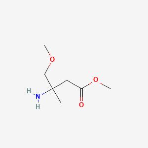 molecular formula C7H15NO3 B1469730 Methyl 3-amino-4-methoxy-3-methylbutanoate CAS No. 1376218-63-1