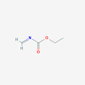 molecular formula C4H7NO2 B14697335 Carbamic acid, methylene-, ethyl ester CAS No. 34627-38-8