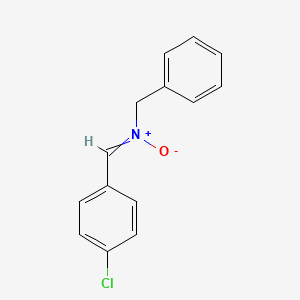 molecular formula C14H12ClNO B14697361 N-Benzyl(4-chlorophenyl)methanimine N-oxide CAS No. 22687-09-8