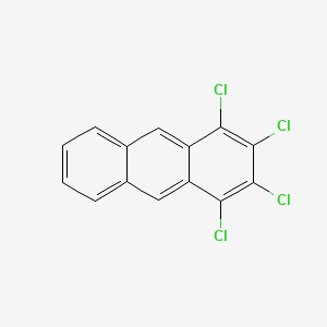 molecular formula C14H6Cl4 B14697392 1,2,3,4-Tetrachloroanthracene CAS No. 25283-02-7