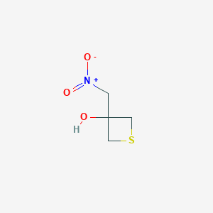 molecular formula C4H7NO3S B1469741 3-(Nitromethyl)thietan-3-ol CAS No. 1379812-19-7