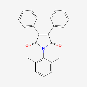 molecular formula C24H19NO2 B14697453 1-(2,6-Dimethylphenyl)-3,4-diphenyl-1H-pyrrole-2,5-dione CAS No. 24234-74-0