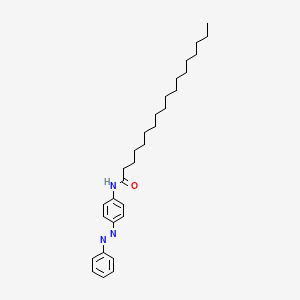 molecular formula C30H45N3O B14697497 N-{4-[(E)-Phenyldiazenyl]phenyl}octadecanamide CAS No. 24649-20-5