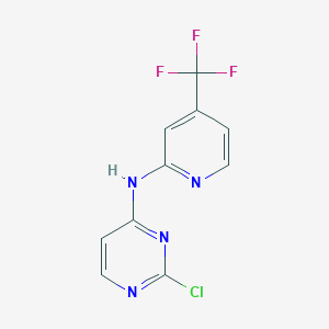 molecular formula C10H6ClF3N4 B1469752 2-chloro-N-(4-(trifluoromethyl)pyridin-2-yl)pyrimidin-4-amine CAS No. 1361197-71-8