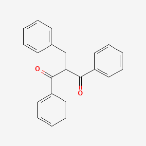molecular formula C22H18O2 B14697571 2-Benzyl-1,3-diphenylpropane-1,3-dione CAS No. 28918-09-4