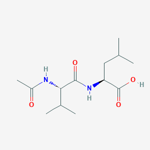 molecular formula C13H24N2O4 B14697606 n-Acetyl-l-valyl-l-leucine CAS No. 23506-41-4