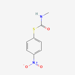 molecular formula C8H8N2O3S B14697613 S-(4-nitrophenyl) N-methylcarbamothioate CAS No. 22873-15-0