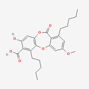 molecular formula C25H30O7 B14697651 Colensoic acid CAS No. 31676-87-6