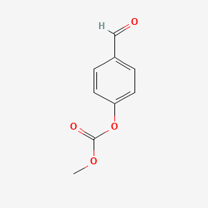 molecular formula C9H8O4 B14697723 Carbonic acid, 4-formylphenyl methyl ester CAS No. 24260-42-2