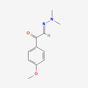 molecular formula C11H14N2O2 B14697771 p-Methoxyphenylglyoxal N,N-dimethylhydrazone CAS No. 25555-11-7