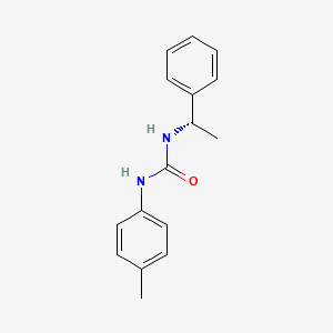 molecular formula C16H18N2O B14697803 N-(4-Methylphenyl)-N'-[(1S)-1-phenylethyl]urea CAS No. 25145-36-2
