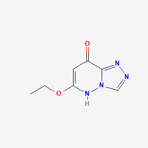 molecular formula C7H8N4O2 B14697824 6-Ethoxy-s-triazolo(4,3-b)pyridazin-8-ol CAS No. 32002-25-8