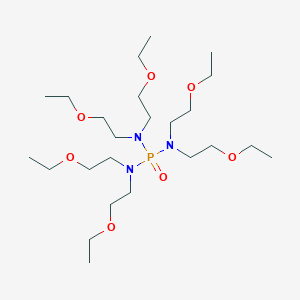 molecular formula C24H54N3O7P B14697860 N,N,N',N',N'',N''-Hexakis(2-ethoxyethyl)phosphoric triamide CAS No. 26547-01-3