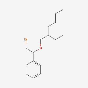 molecular formula C16H25BrO B14697909 alpha-(Bromomethyl)benzyl 2-ethylhexyl ether CAS No. 21270-00-8
