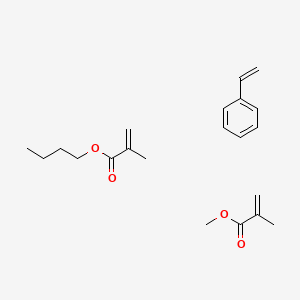 molecular formula C21H30O4 B14698002 Butyl 2-methylprop-2-enoate;methyl 2-methylprop-2-enoate;styrene CAS No. 26634-89-9