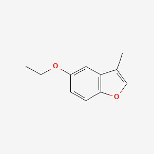 molecular formula C11H12O2 B14698027 5-ethoxy-3-methyl-1-benzofuran 