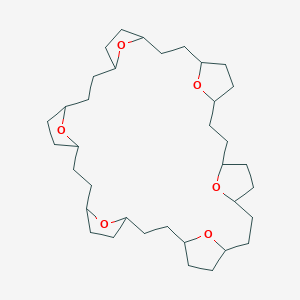 molecular formula C36H60O6 B14698040 37,38,39,40,41,42-Hexaoxaheptacyclo[32.2.1.1~4,7~.1~10,13~.1~16,19~.1~22,25~.1~28,31~]dotetracontane CAS No. 25052-37-3