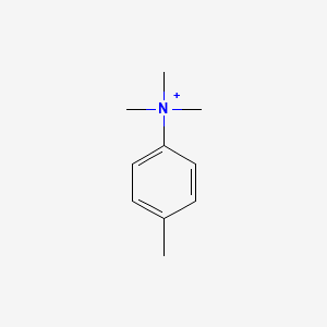 molecular formula C10H16N+ B14698111 Benzenaminium, N,N,N,4-tetramethyl- CAS No. 22237-90-7